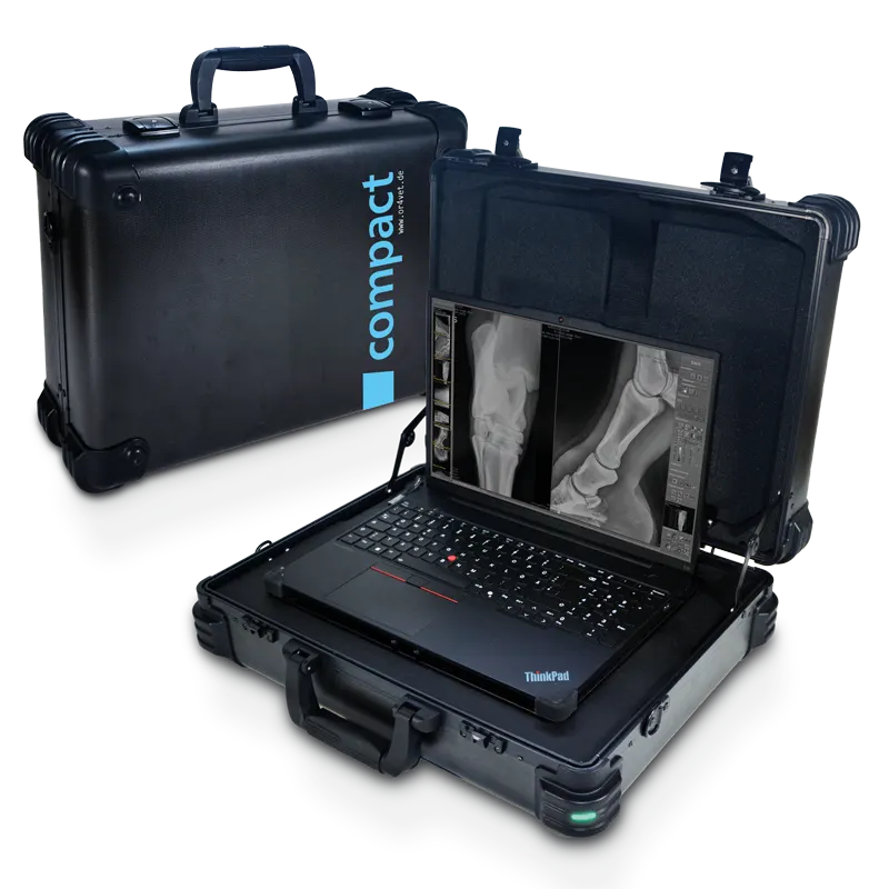 Portable, veterinary DR X-ray system - Leonardo DR compact III