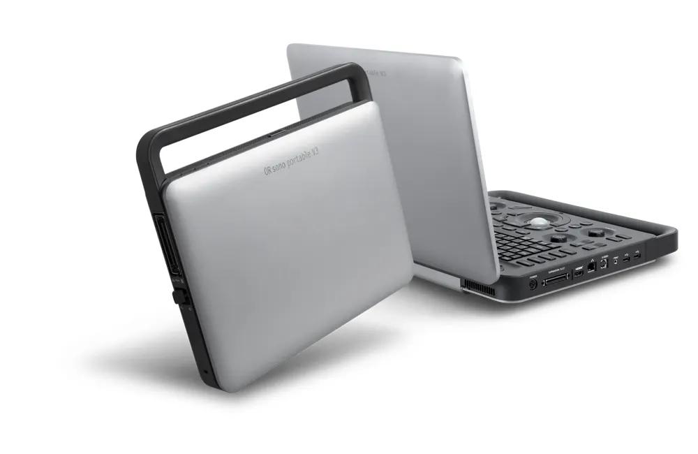 Two ORsono Portable V3 ultrasound devices, one open and one closed