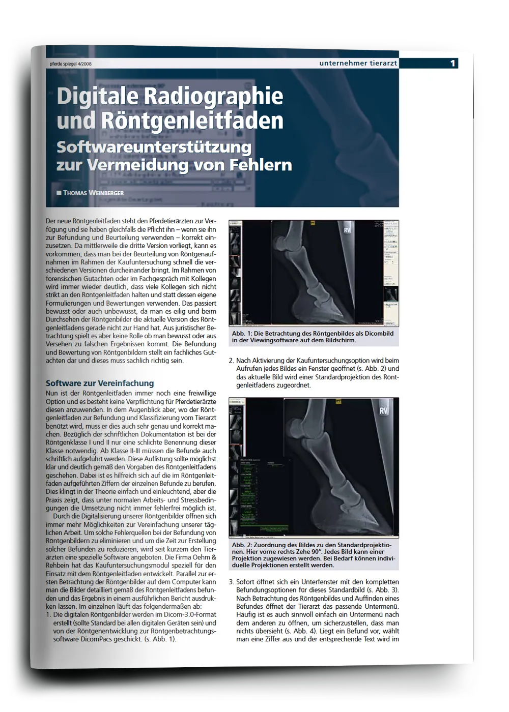 Cover of the guideline digital radiography in veterinary medicine - PDF